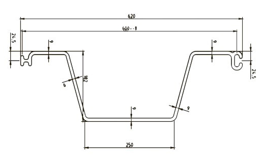 Шпунт 600-9мм